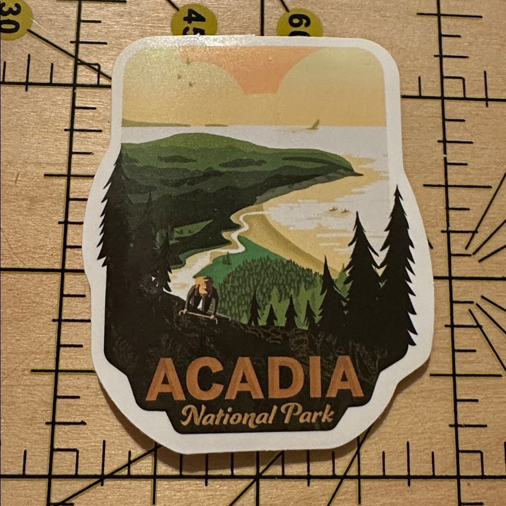 💜13/$13 +Bundle Sticker Sale | Travel Acadia National Park Waterproof Sticker